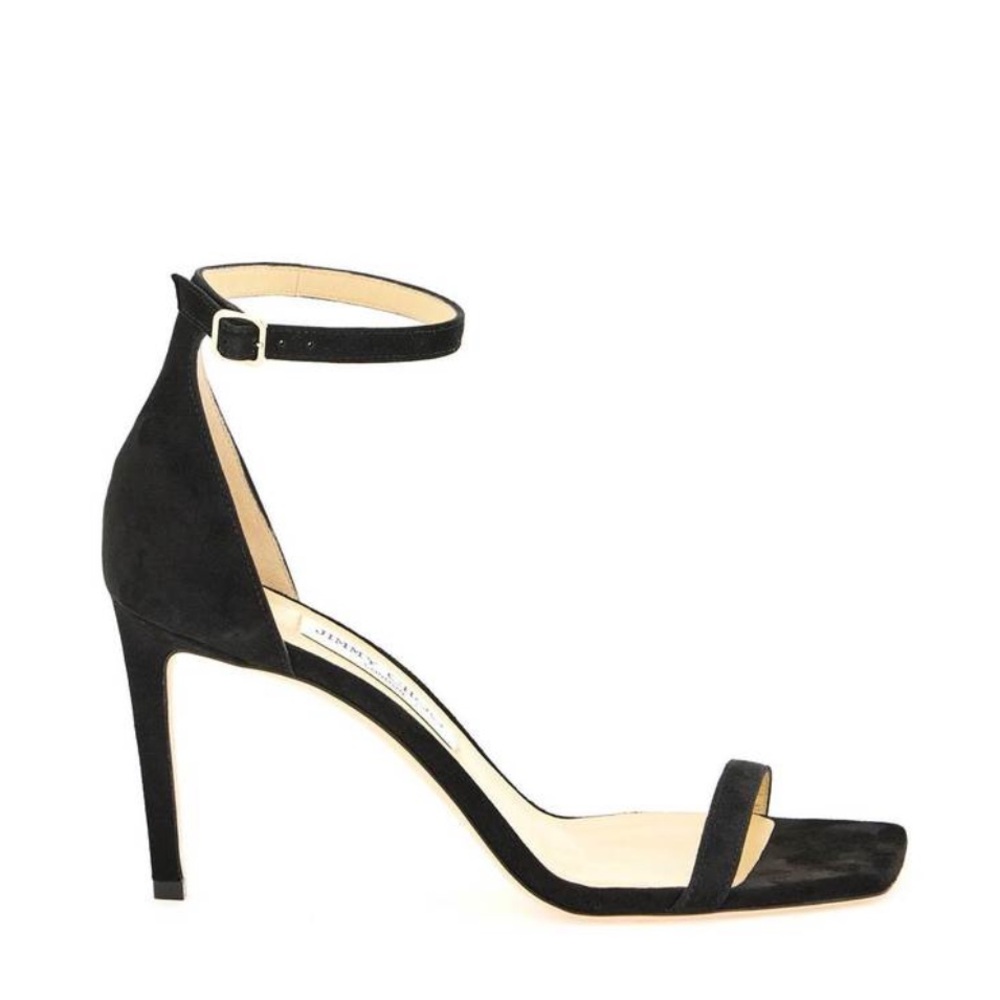 Jimmy choo alva 85 sandals 39.5 Black worn once original packaging
